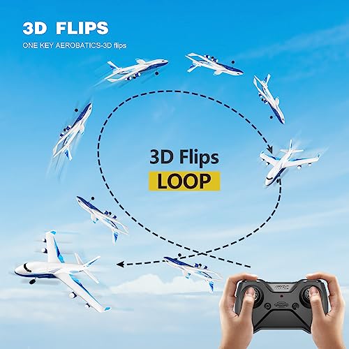 Remote Control Airplane with LED Light, 2 Battery O357