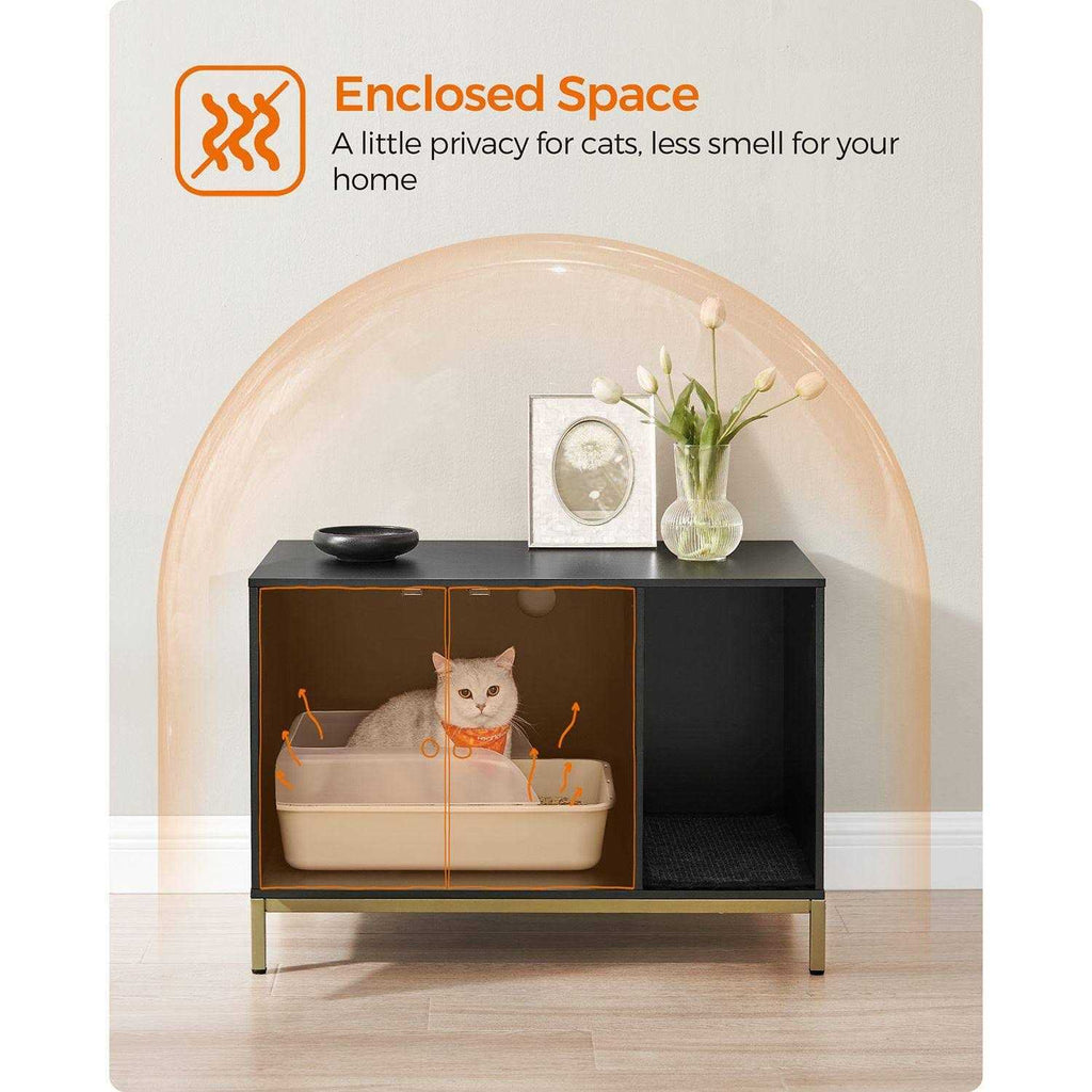 Litter Box Enclosure with Scratching Mat I522