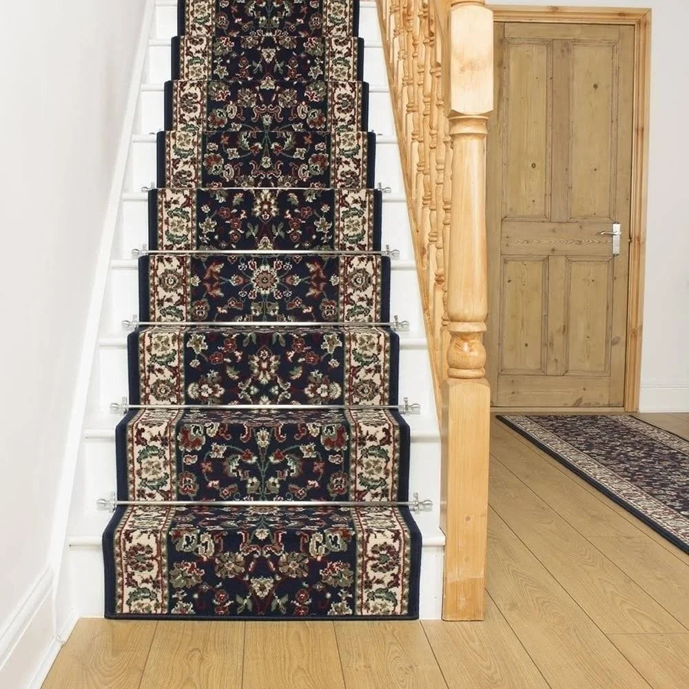 Persian Blue Stair Carpet Runner 27 foot H116751