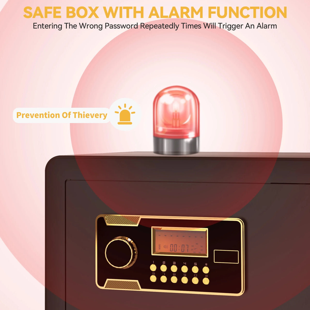 Black 1.5 CU.FT Digital Keypad Security Safe Box F400523