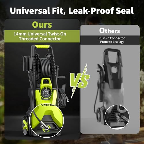 4000 PSI Electric Pressure Washer, 1900W Motor, 4 Adjustable Nozzles, 32.81ft Hose, Foam Cannon L542547