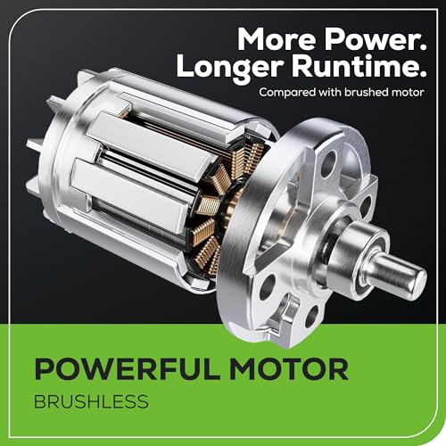 48V 17" Brushless Cordless Push Lawn Mower with 4.0Ah Batteries and Dual Port Rapid Charger P827