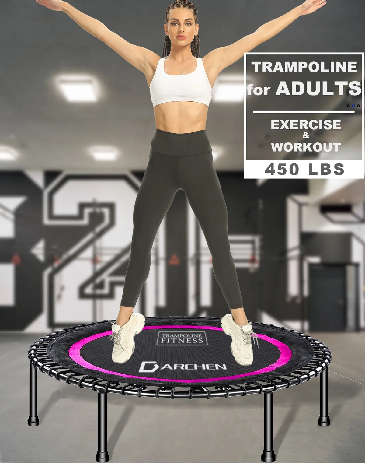 450 lbs Mini Trampoline, 40 Inch C88992