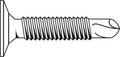 #10-24 x 1 1/2 Coarse Thread Self Drilling Screw Phillips Wafer Head Black Zinc Plated A11177