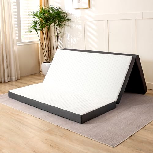 3 Inch Tri-folding Memory Foam Mattress with Washable Cover Y7888