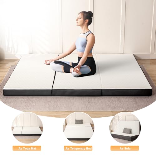 3 Inch Tri-folding Memory Foam Mattress with Washable Cover Y7888