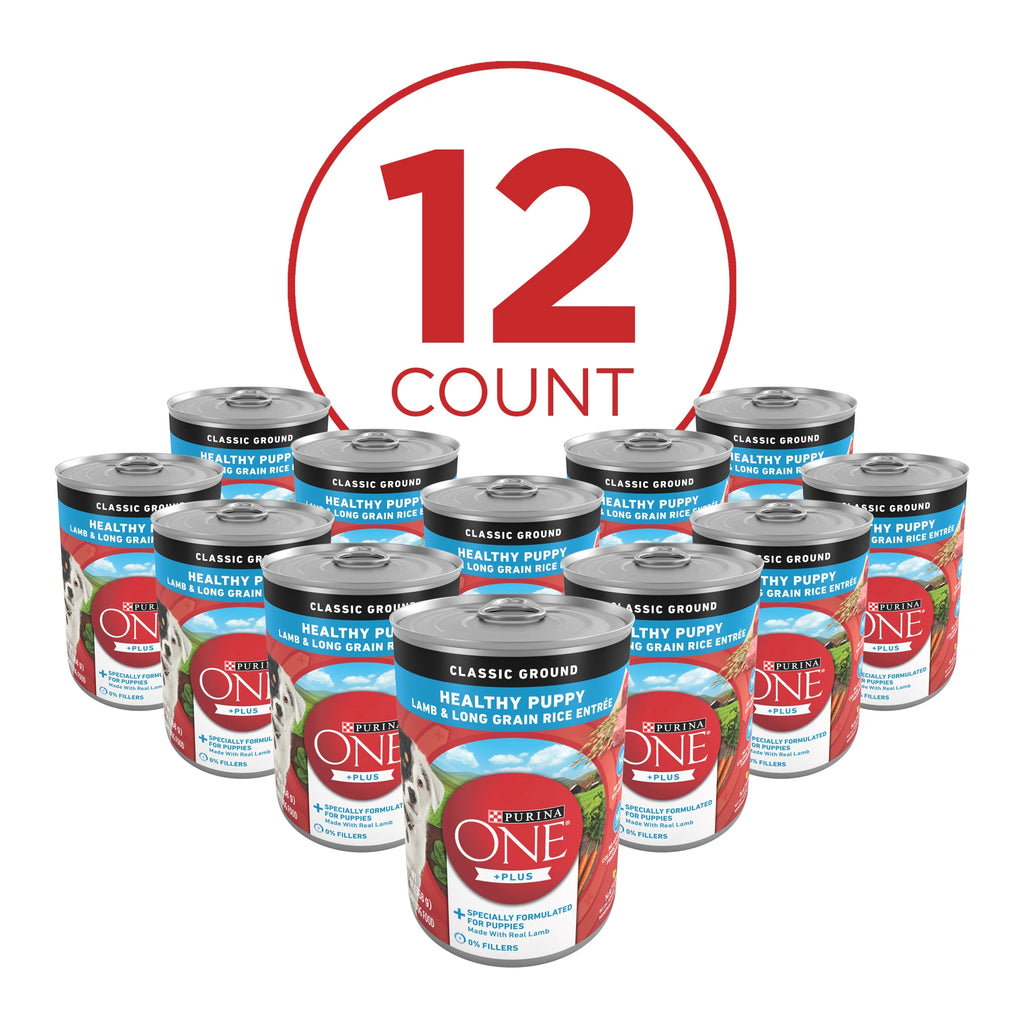 13 oz Cans (12 Pack) Soft Lamb Long Grain Rice Wet Puppy Dog Food W641593