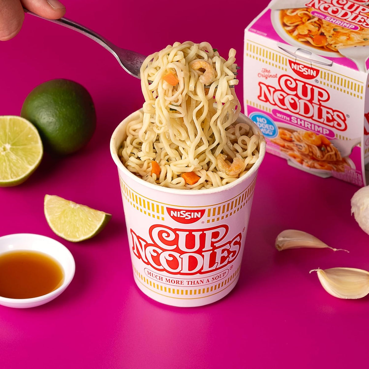 Cup Noodles Soup Shrimp Flavor 2.25 oz (case of 12) Y295666