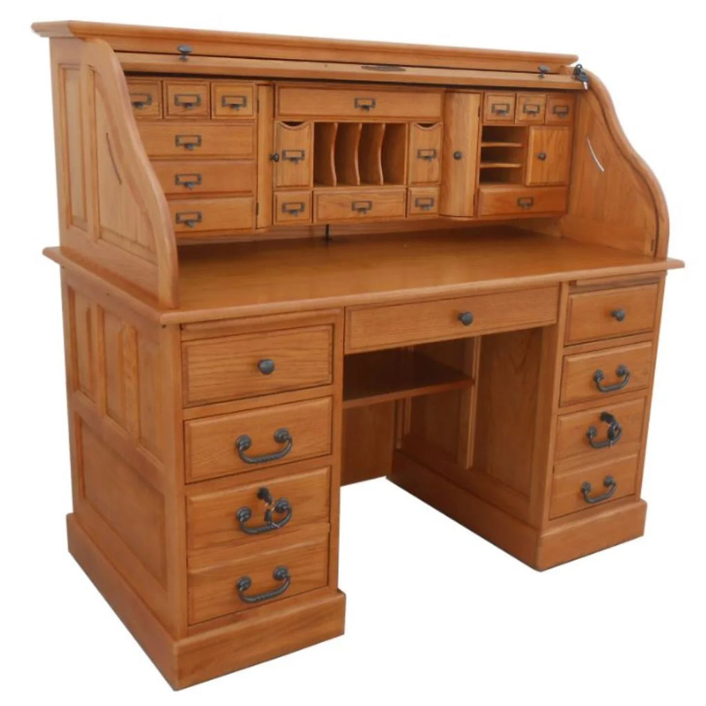 54" Roll Top Desk with USB Power Outlet Y6836