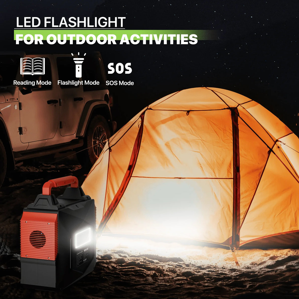 12V 300W 10A Portable Power Station 250Wh Lithium Battery with LED Light S48478