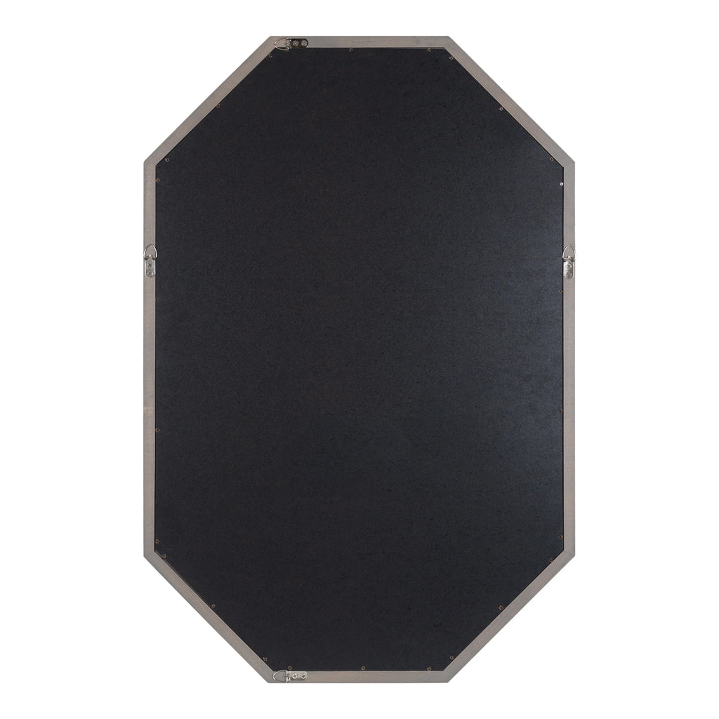 Octagon Wall Mirror, Gray 24x36 X714797