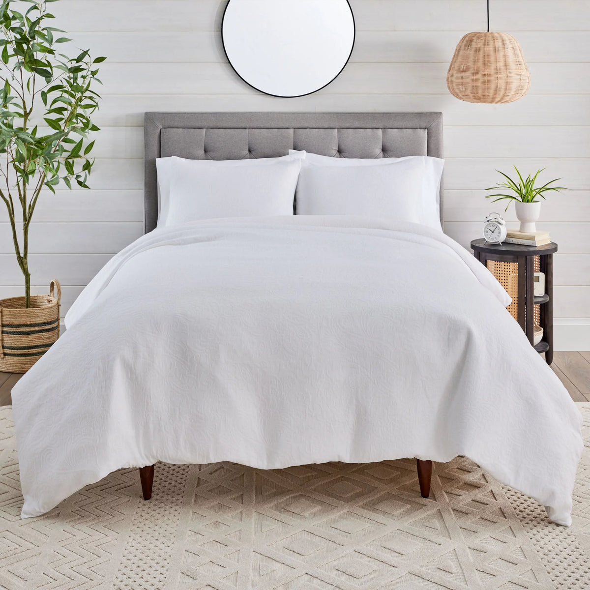 Sage Green Crinkled Gauze Duvet Set T2408