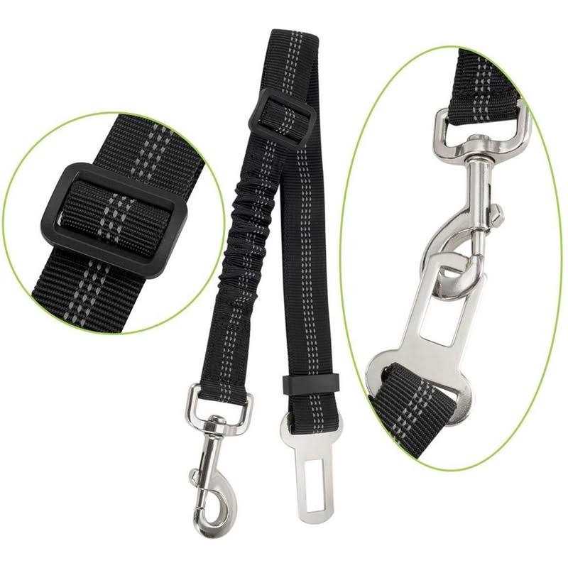 Dog Car Harness Seat Belt Set Adjustable Mesh Breathable C299