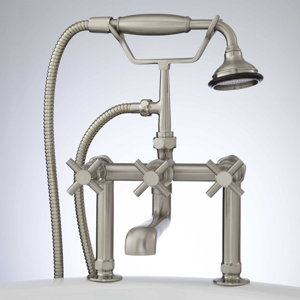 Deck Mounted Tub Filler Faucet with Hand Shower D45090