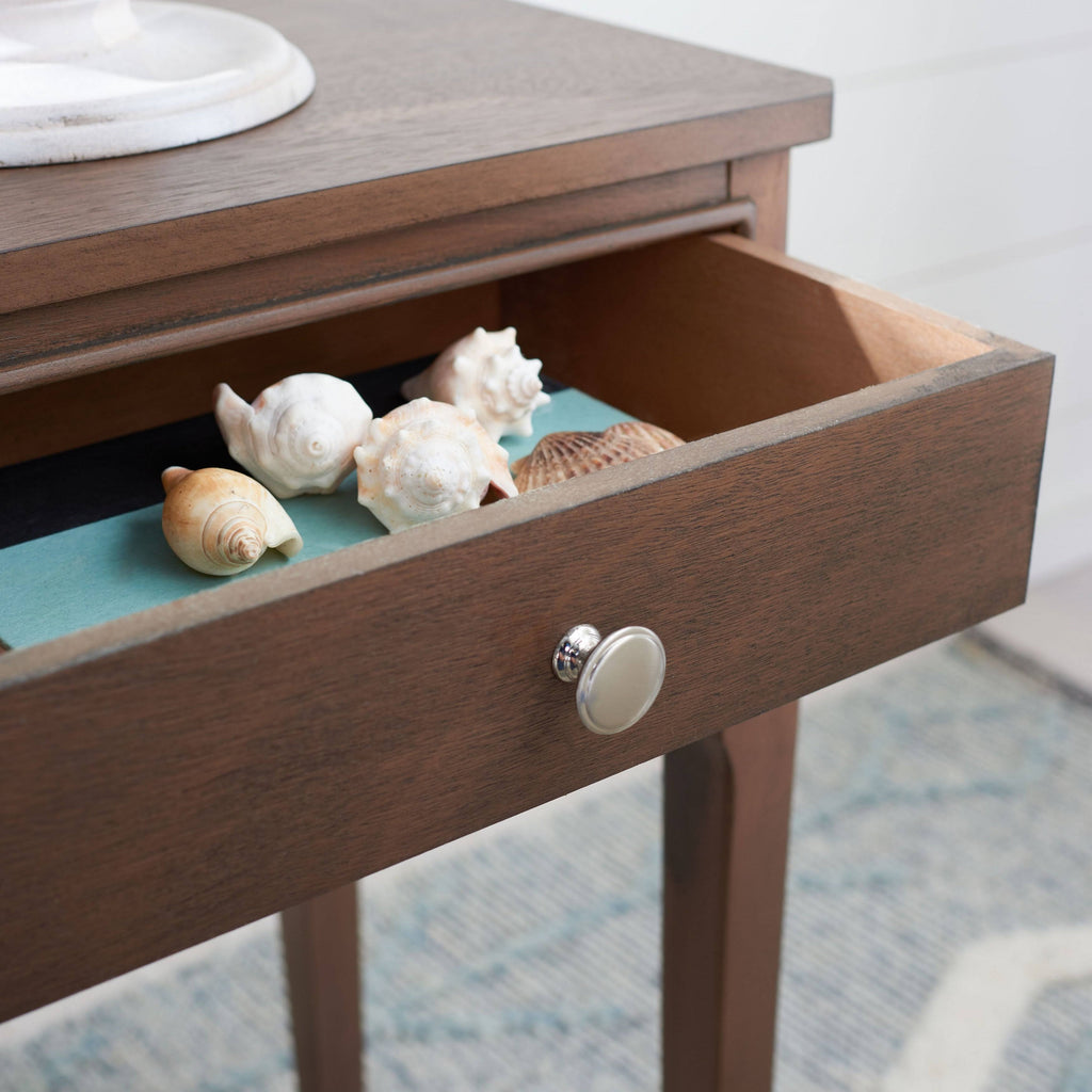 White 1-Drawer Accent Table B425436