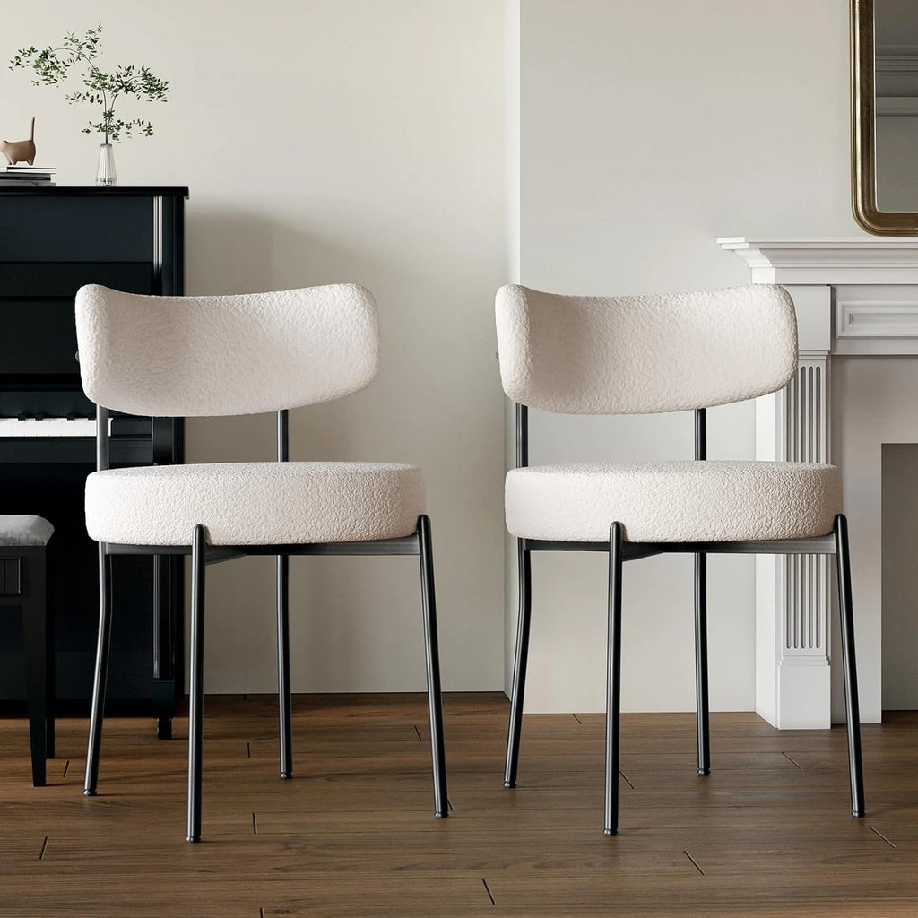 Round Dining Table Set for 2, 3 Pieces White A272532