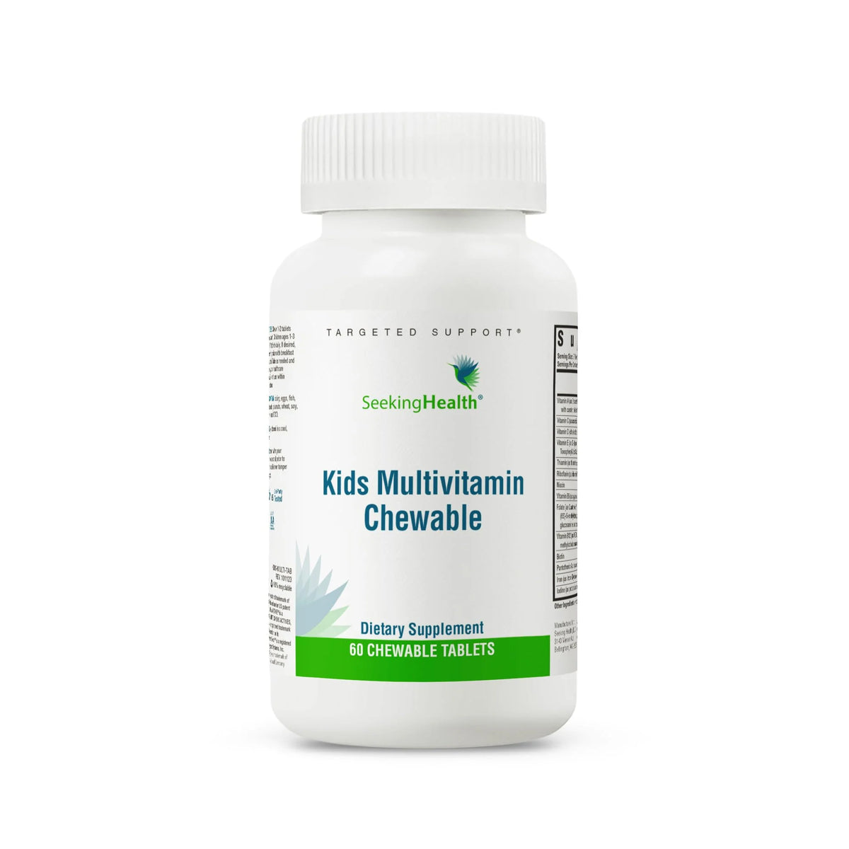 Kids Chewable Multivitamin with L-5-MTHF B12 Riboflavin Vitamin A Vegetarian 60 Tablets Y3788