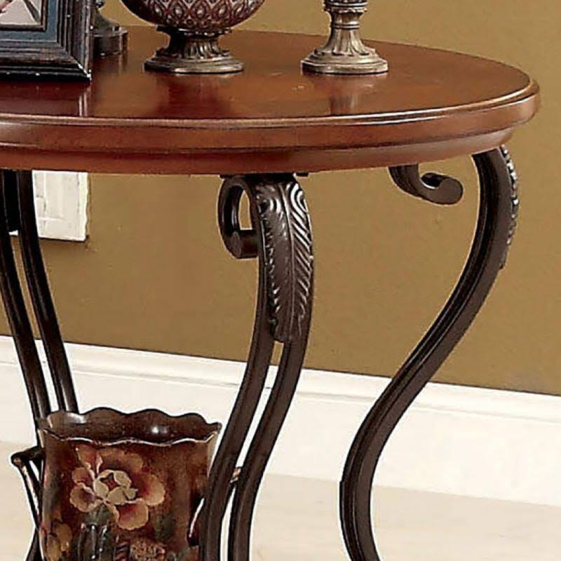Brown Cherry End Table J924
