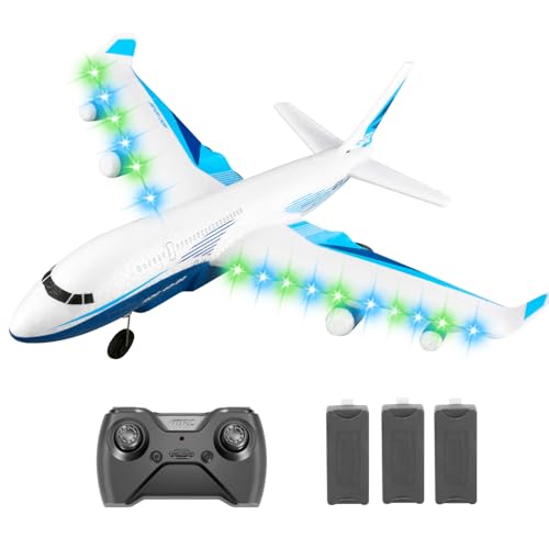 Remote Control Airplane with LED Light, 2 Battery O357