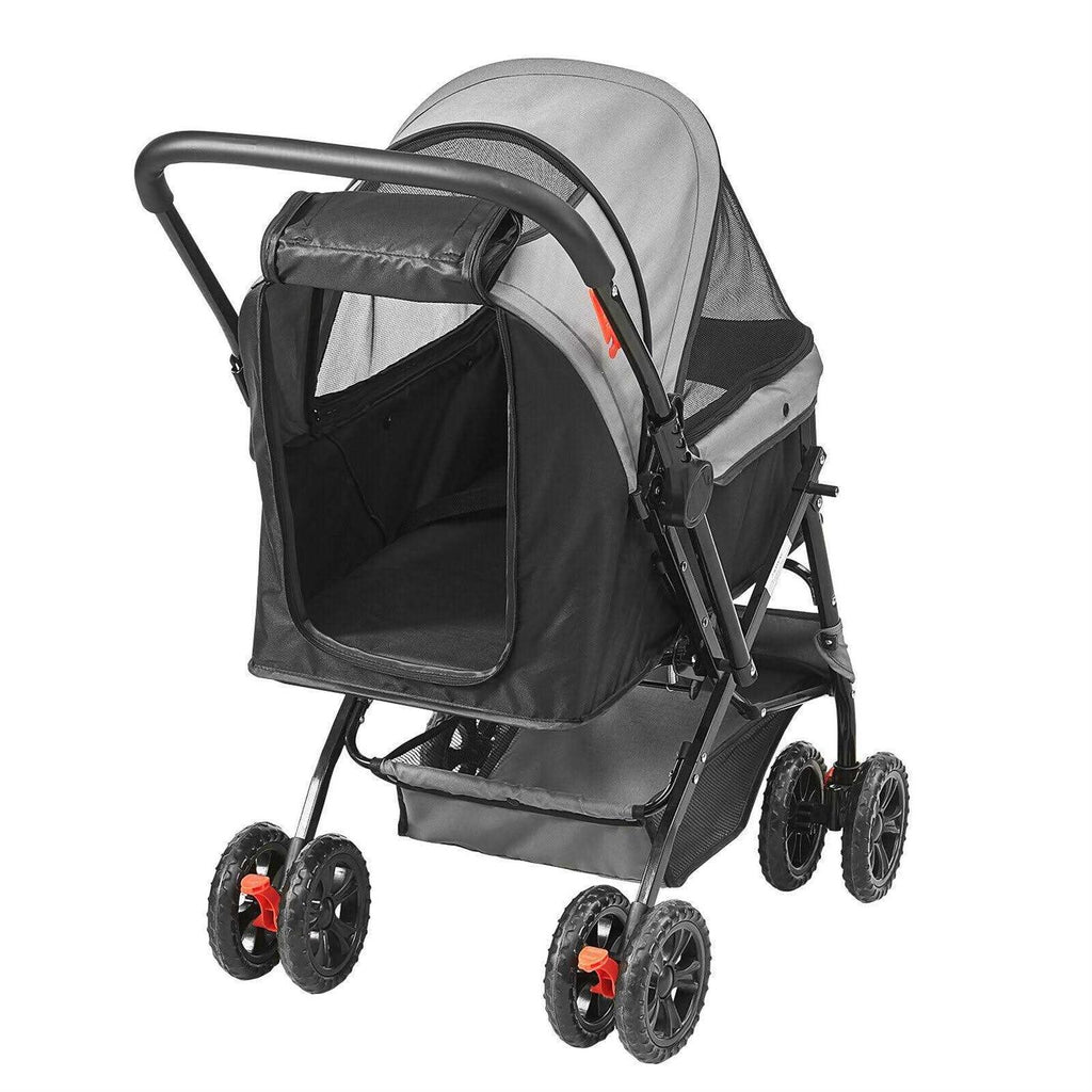 4 Wheels Pet Stroller with Brakes K180312