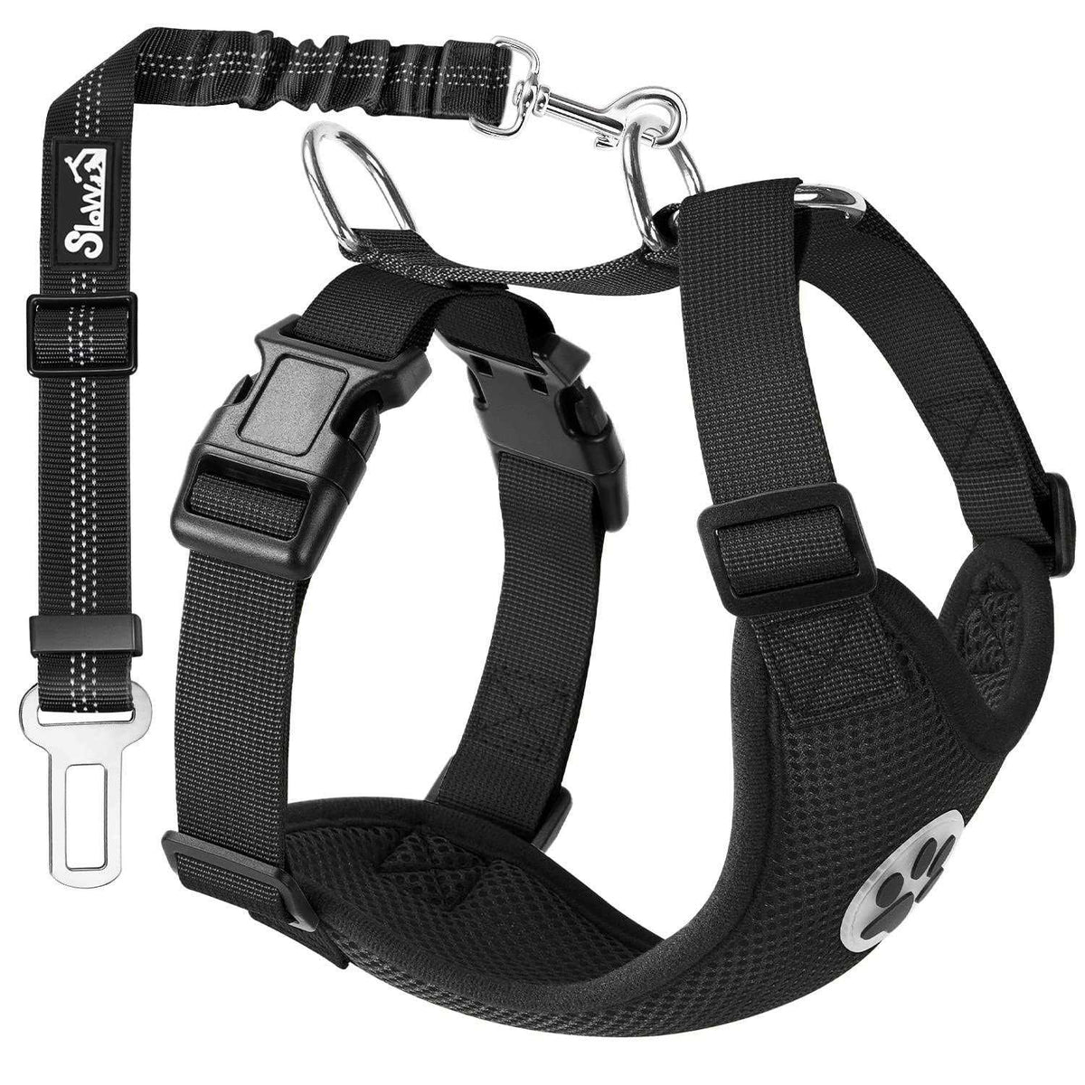 Dog Car Harness Seat Belt Set Adjustable Mesh Breathable C299