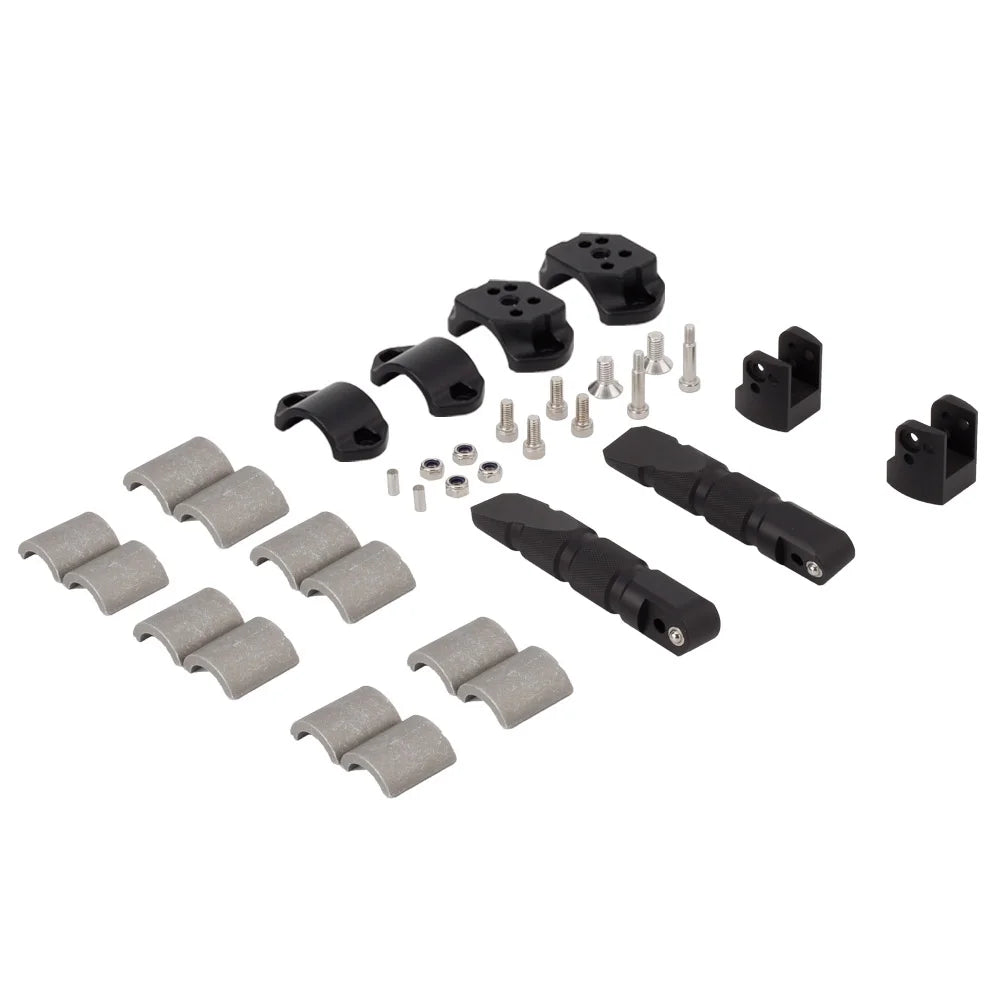 Universal Motorcycle 360 Rotatable Highway Crash Bar Foot Pegs Q175