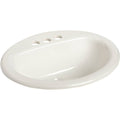 Oval Drop-In Bathroom Sink C622
