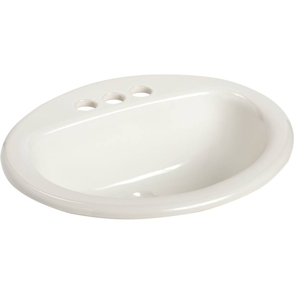 Oval Drop-In Bathroom Sink C622
