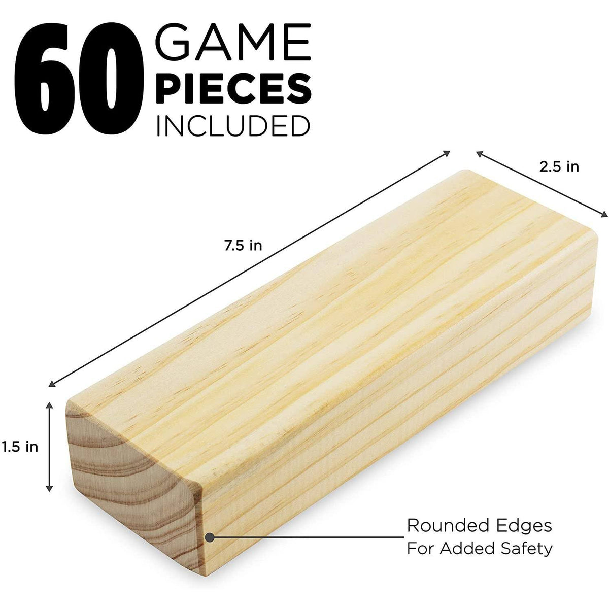 Solid Wood Giant Games with Carrying Case Q26071