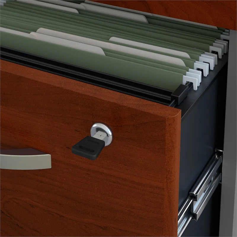 U-Shaped Desk with Mobile File Cabinet Y39224