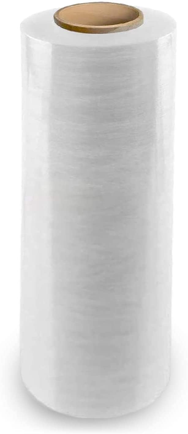 18 x 1500ft x 80 Gauge Clear Cast Pallet Stretch Wrap Film Pack of 4 Rolls J958