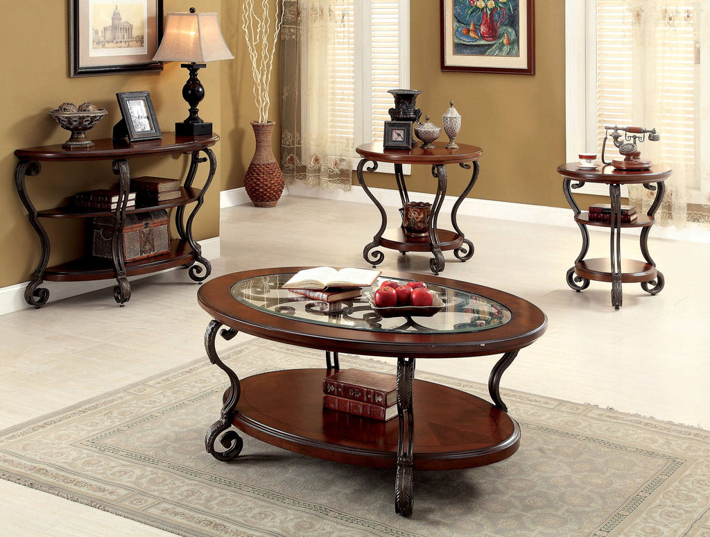 Brown Cherry End Table J924