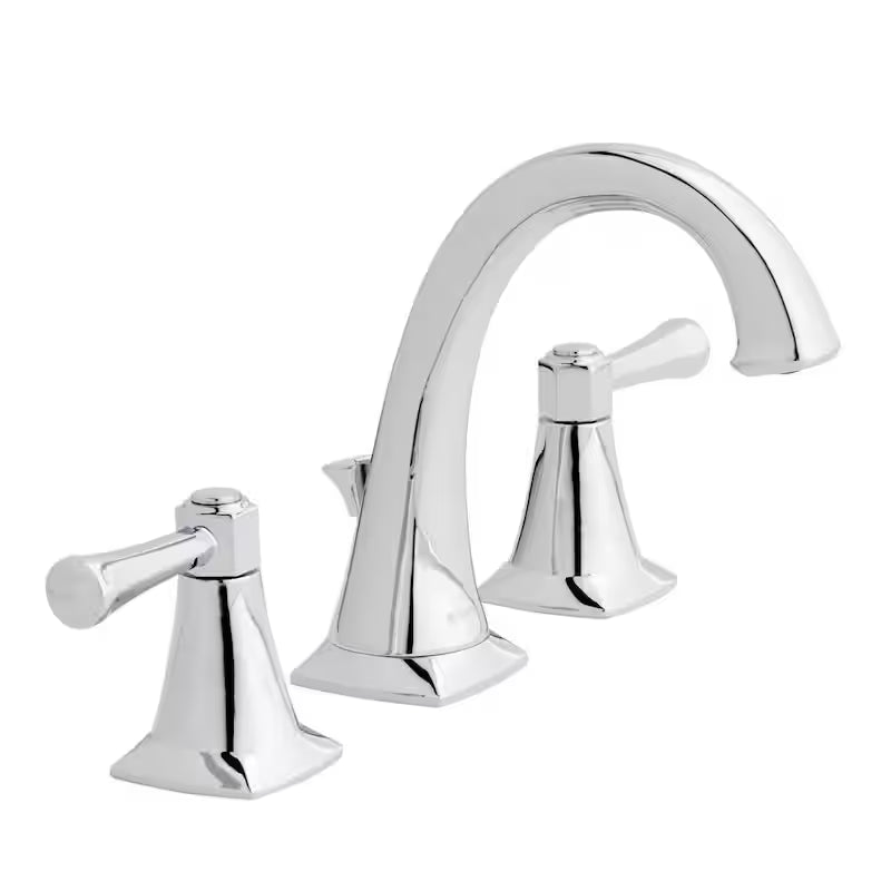 8 in. Widespread Double-Handle High-Arc Bathroom Faucet Polished Chrome F2849