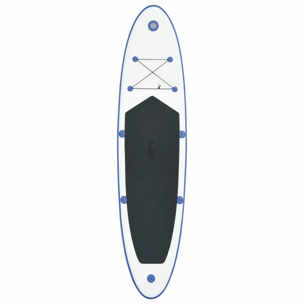 Blue and White Inflatable Paddleboard Set J117464