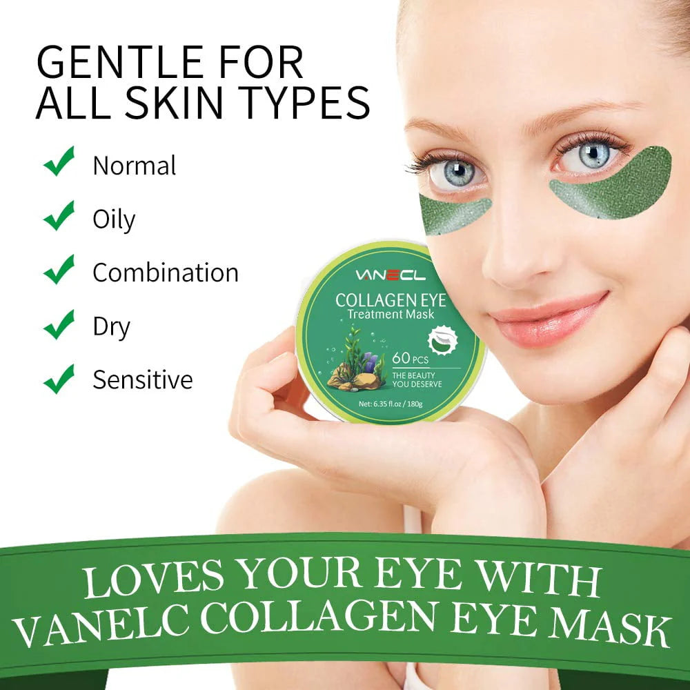 Green Seaweed Under Eye Patches 30 Pairs S60853