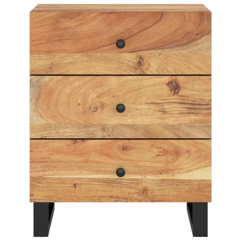 Solid Wood Acacia Bedside Cabinet Q910