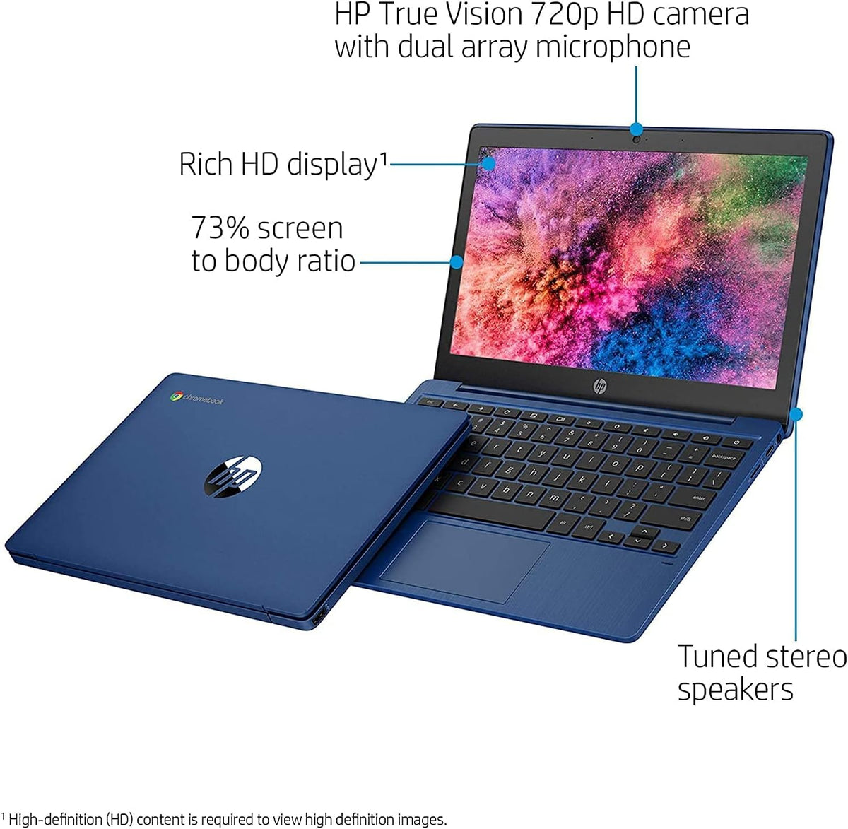 11.6 HD Anti-Glare Chromebook, MediaTek MT8183, 4GB RAM, 128GB Storage T82059