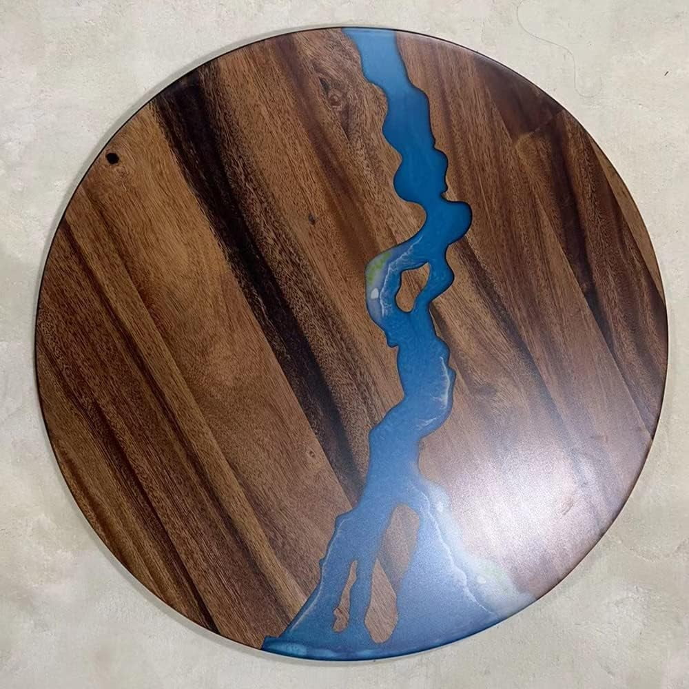 Round Teak Wood Resin Coffee Table L9230