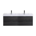 80 in. Double Sink Wall Mount Bathroom Vanity F56892
