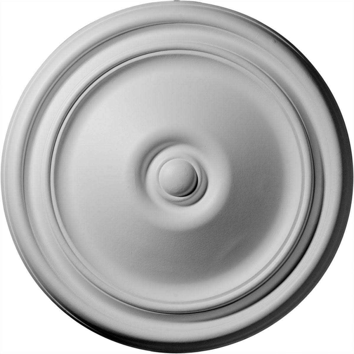 12x22OD x 1 3/4x22P Hand-Painted Platinum Ceiling Medallion L78702