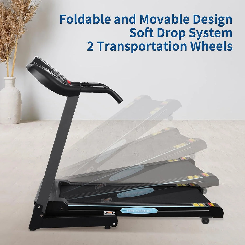 Folding Treadmill with 12-Level Automatic Incline E285