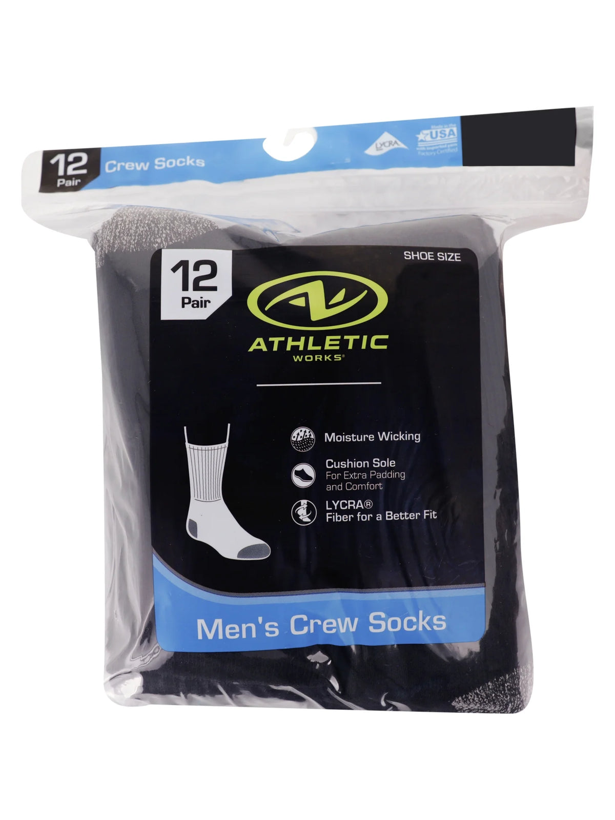 Men's Crew Socks 12 Pack H70246