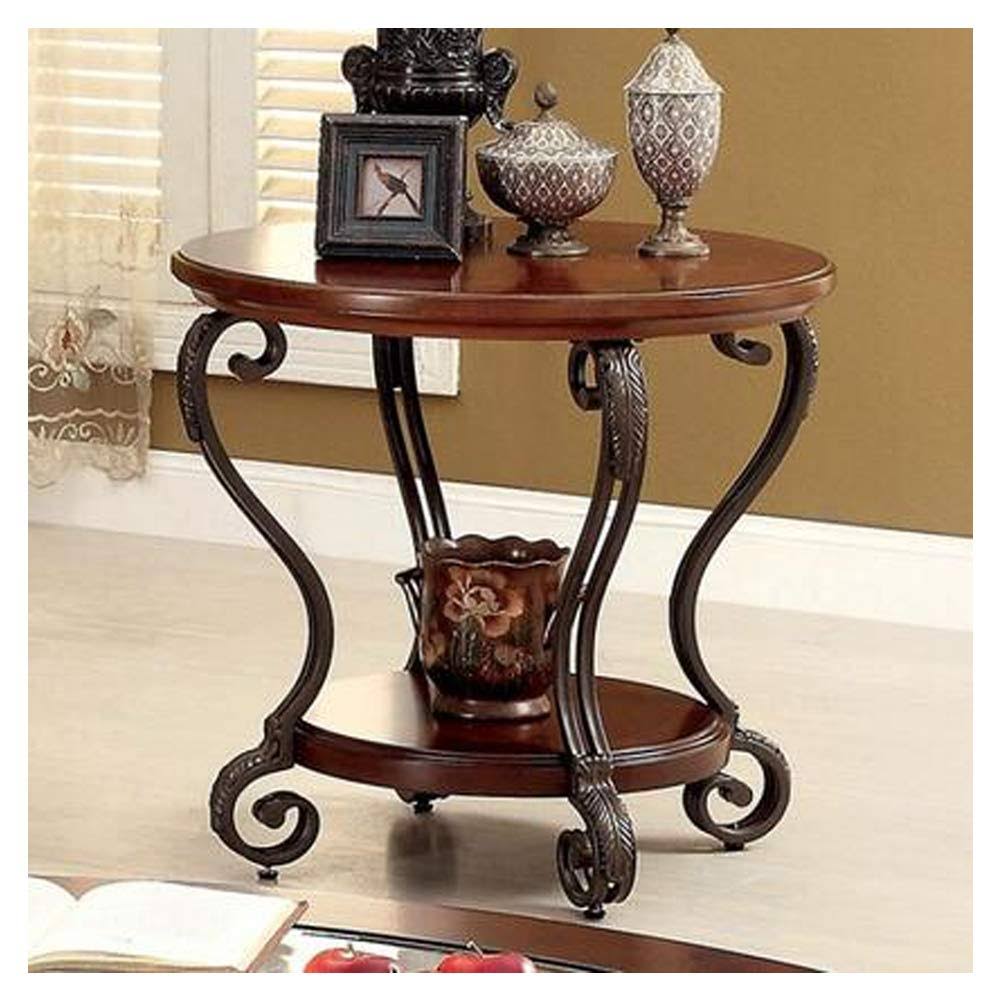 Brown Cherry End Table J924