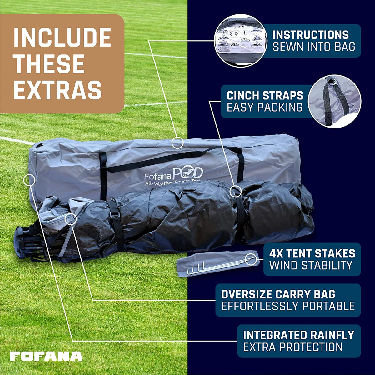 All Weather Pop up Sports Tent for up to 4 People U5633