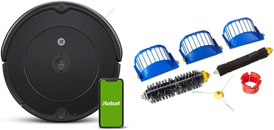 White Robot Vacuum with Self-Charging T3615