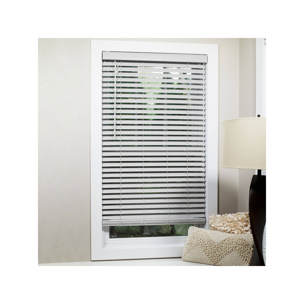 Grey Cordless Flat Slat Blind L11442
