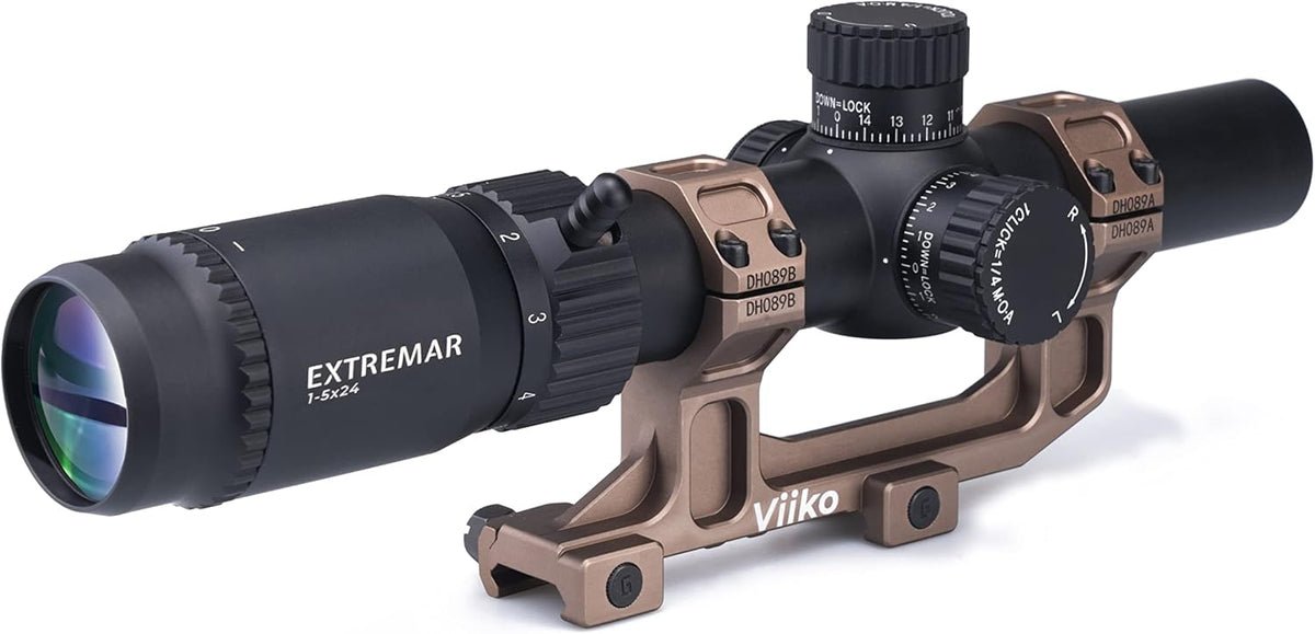 1-5x24 LPVO Scope with Half Mildot Reticle Y2597