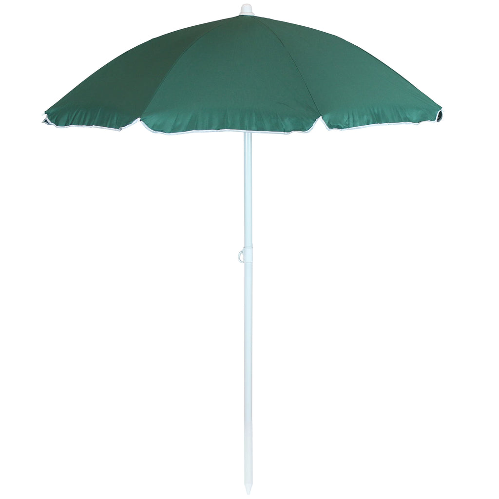 Sage Green Steel Beach Umbrella with Tilt Function G7393