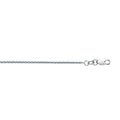 18K White Gold Round Wheat Chain with Lobster Clasp M707104