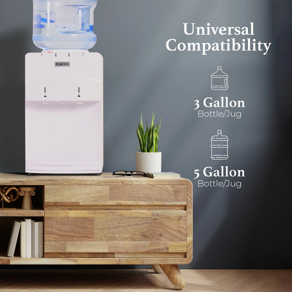White Top Loading Hot & Cold Water Dispenser U385785